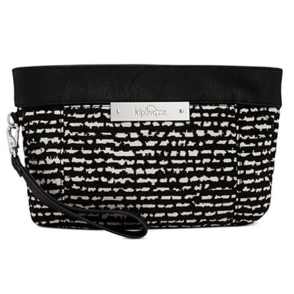 Chenille Mix Print Oversize Wristlet Clutch